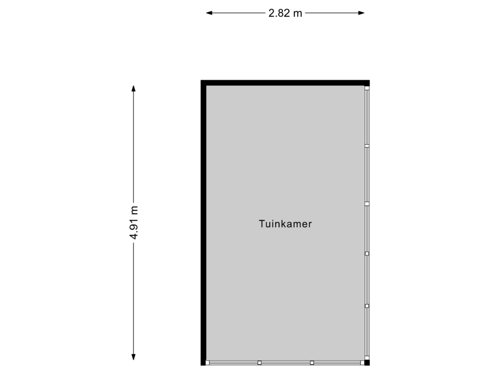 Bekijk plattegrond van Tuinkamer van Nadine Gordimerlaan 30