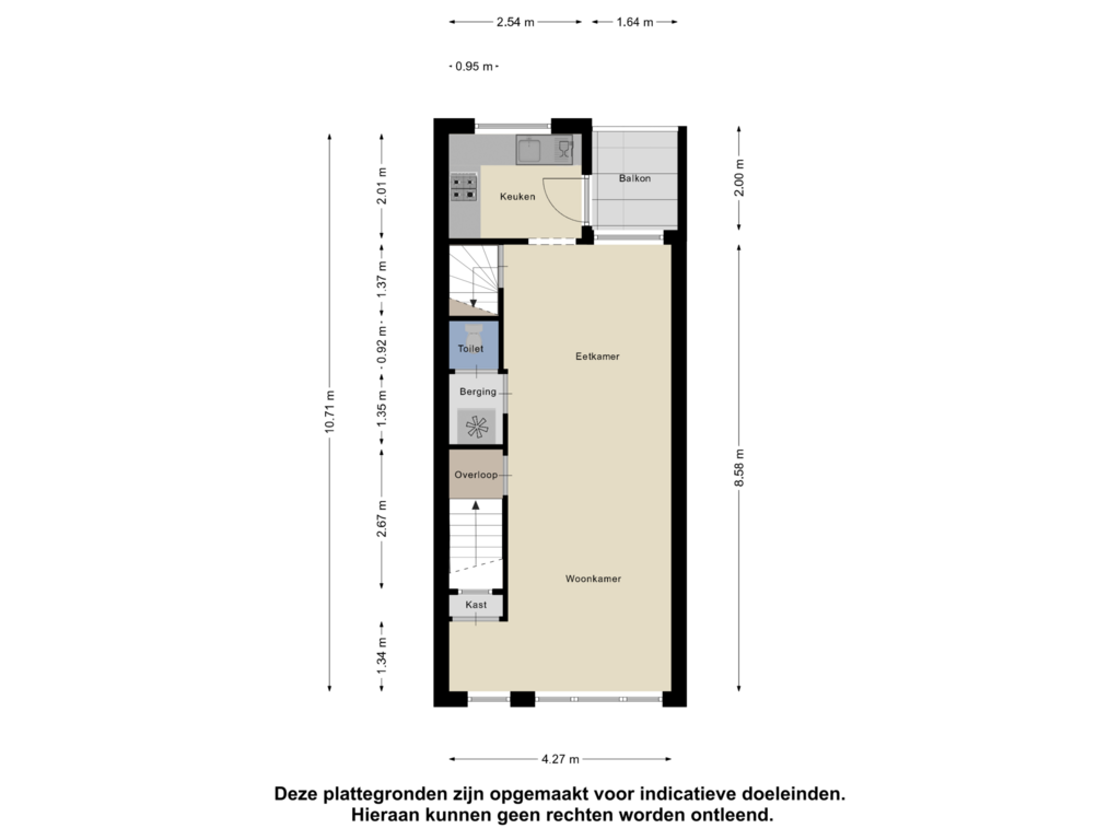 View floorplan of Eerste Verdieping of Heuvelstraat 151-A