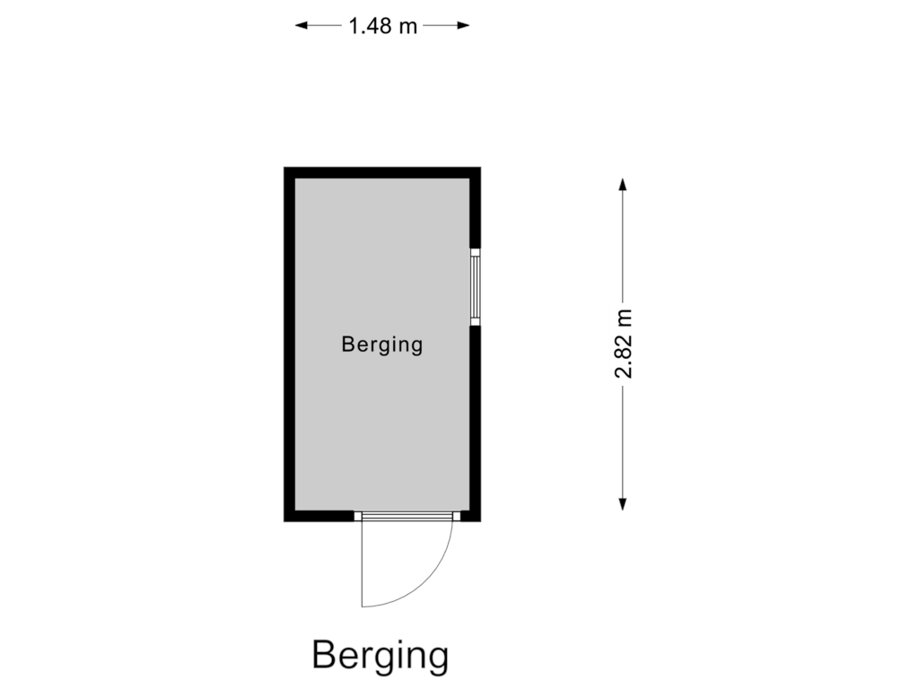 Bekijk plattegrond van Berging van Zegtruststraat 3