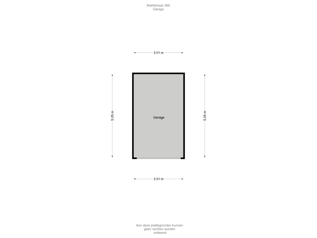 Bekijk plattegrond van Garage van Marktstraat 38-A