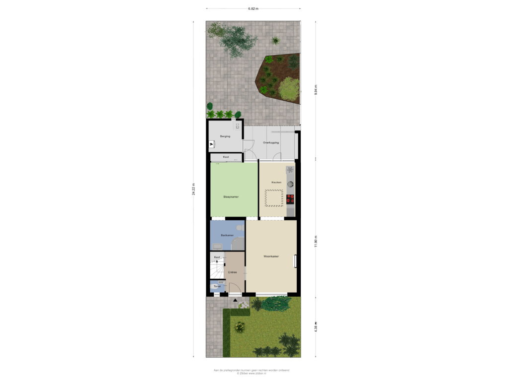 View floorplan of Begane grond_tuin of Dokter Dagevosstraat 33