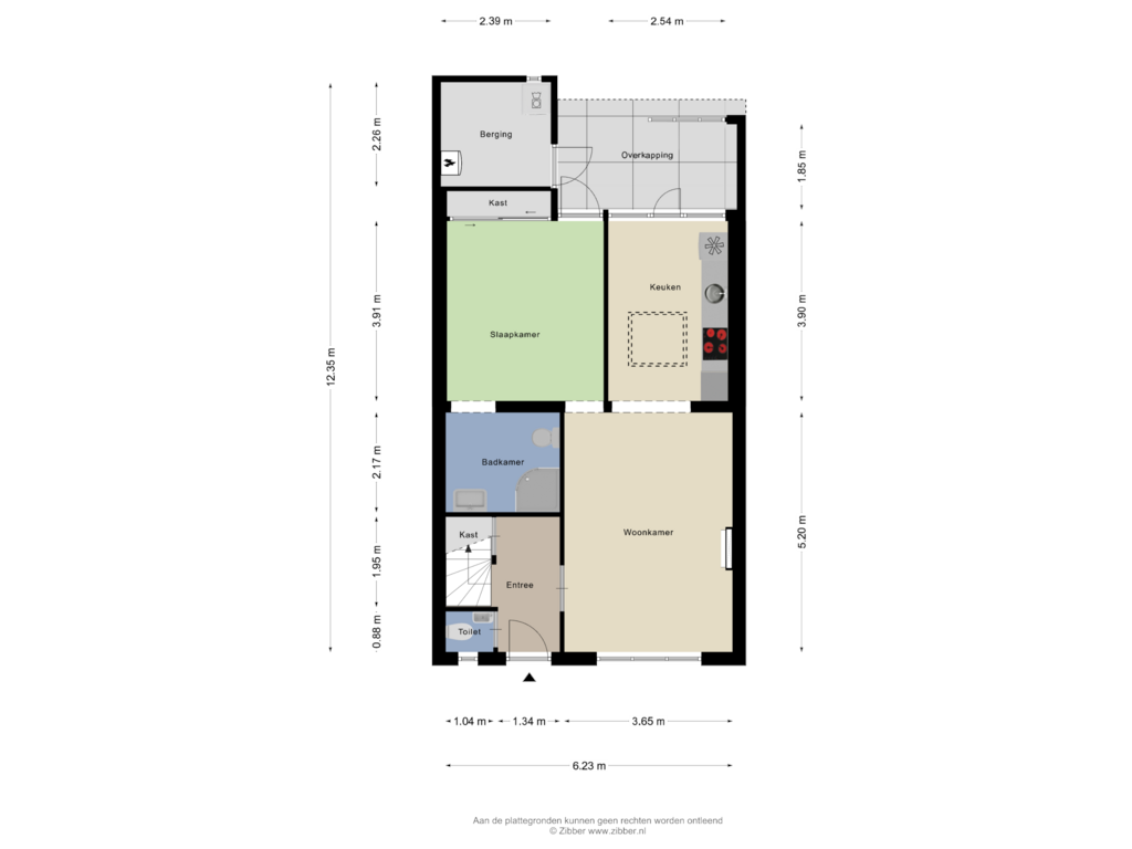 View floorplan of Begane grond of Dokter Dagevosstraat 33