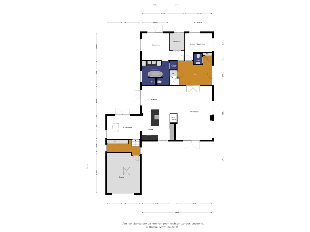 Bekijk plattegrond van Begane grond van Spankerstraat 1