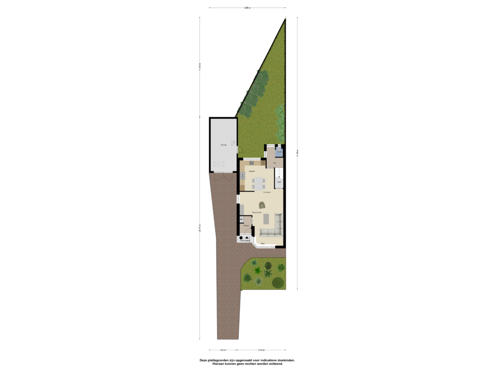 View floorplan of Begane Grond Tuin of Braakmansdijk 106