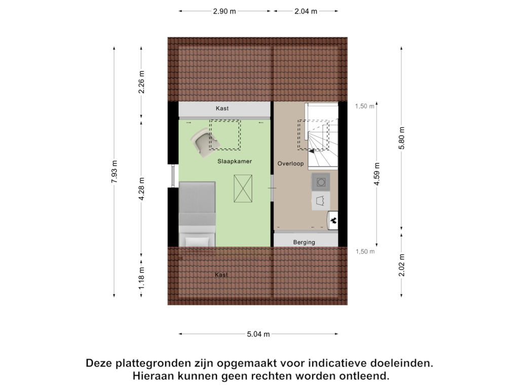 Bekijk plattegrond van Tweede Verdieping van Braakmansdijk 106