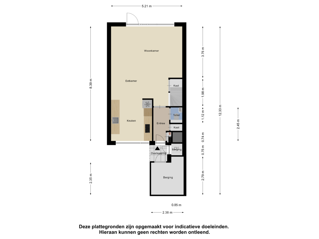 Bekijk plattegrond van Begane Grond van Geallieerdenstraat 39