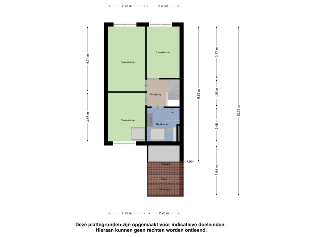 Bekijk plattegrond van Eerste Verdieping van Geallieerdenstraat 39