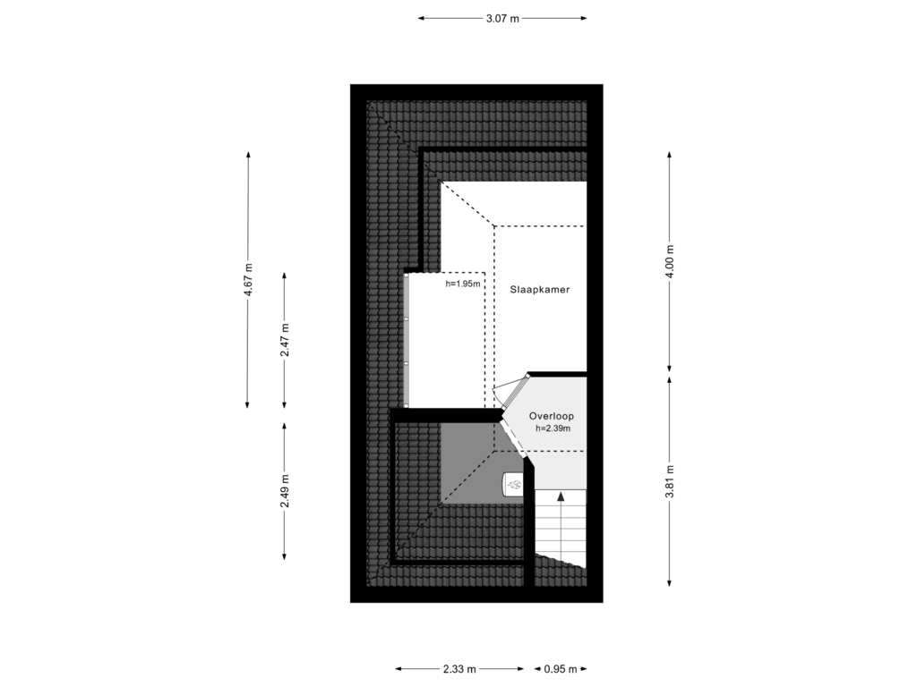 Bekijk plattegrond van 2e Verdieping van Nigellestraat 1