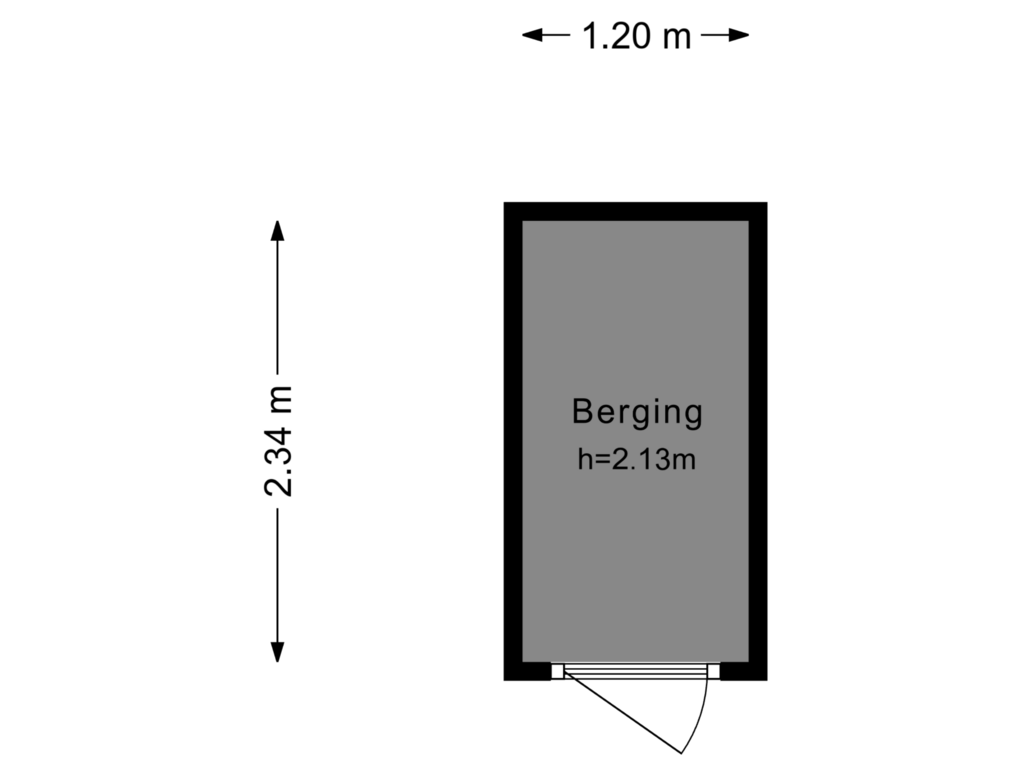 Bekijk plattegrond van Berging van Nigellestraat 1