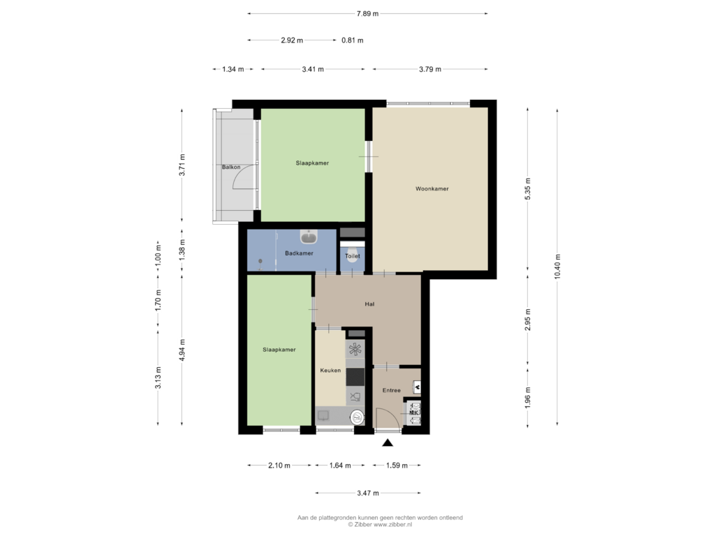 Bekijk plattegrond van Appartement van Postjesweg 261