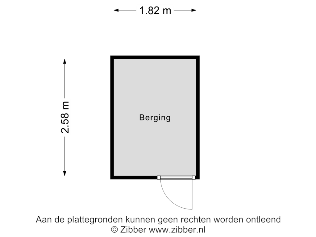 Bekijk plattegrond van Berging van Postjesweg 261