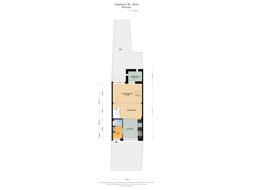 Bekijk plattegrond van PERCEEL van Jagerlaan 50