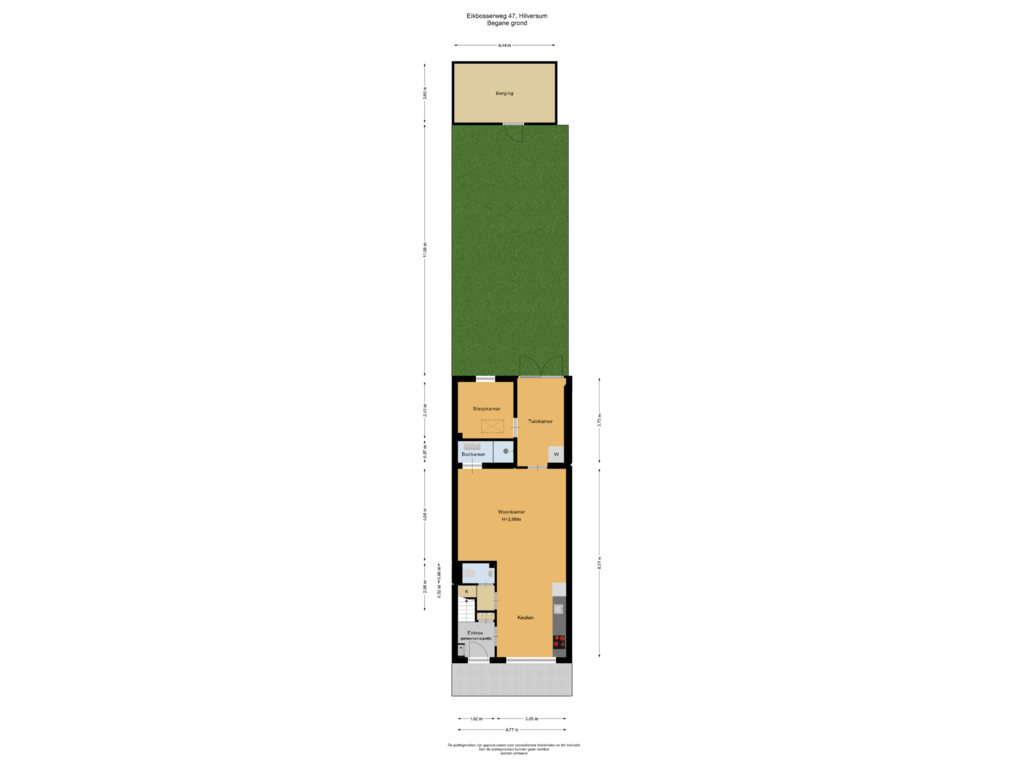 Bekijk plattegrond van Begane grond van Eikbosserweg 47