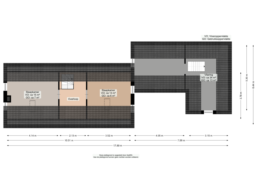 Bekijk plattegrond van Eerste verdieping van Kampweg 9