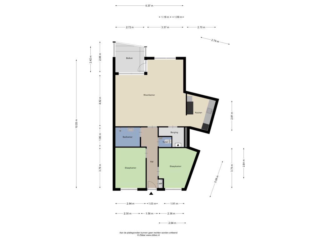 Bekijk plattegrond van Appartement van Muldersweg 225