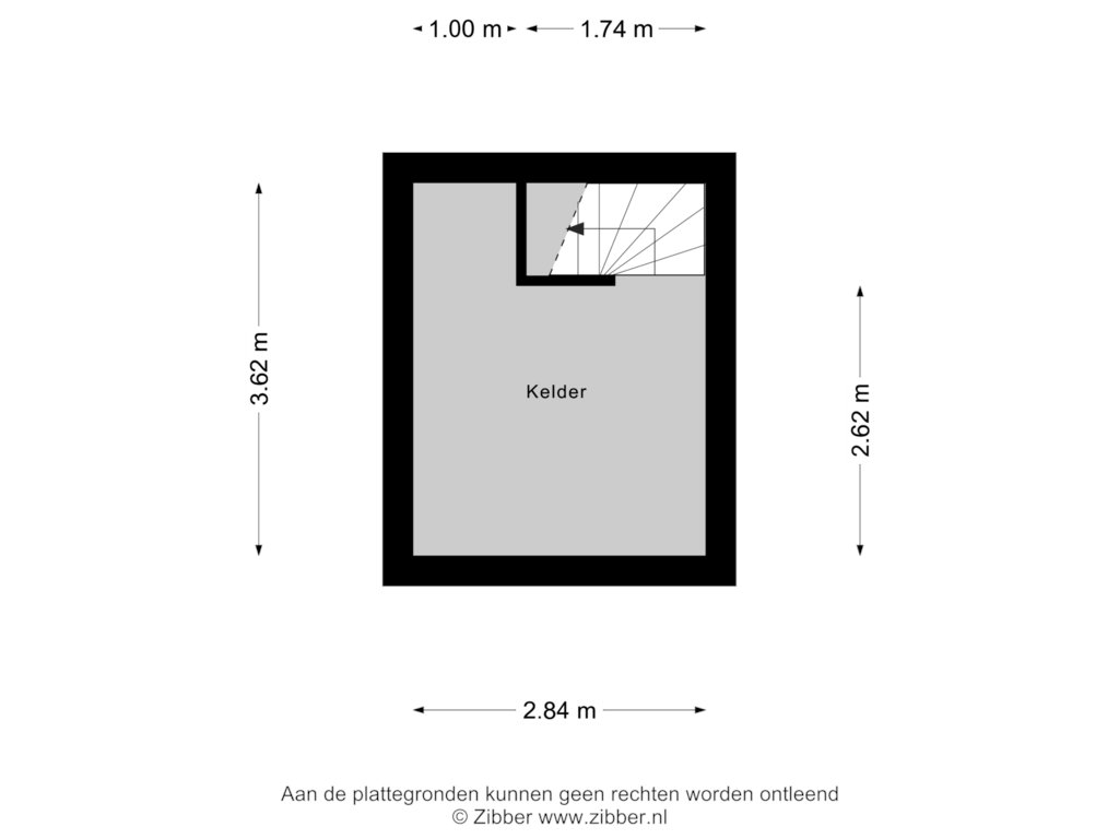 Bekijk plattegrond van Kelder van Schoolstraat 42