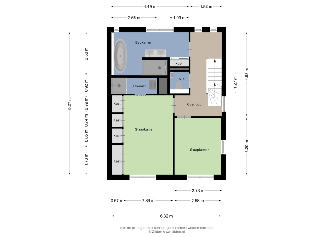 View floorplan of Eerste Verdieping of Desiree Geeraertstraat 24