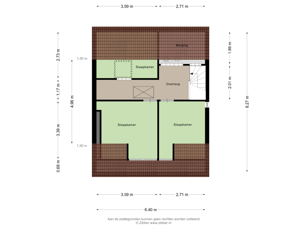 View floorplan of Tweede verdieping of Desiree Geeraertstraat 24