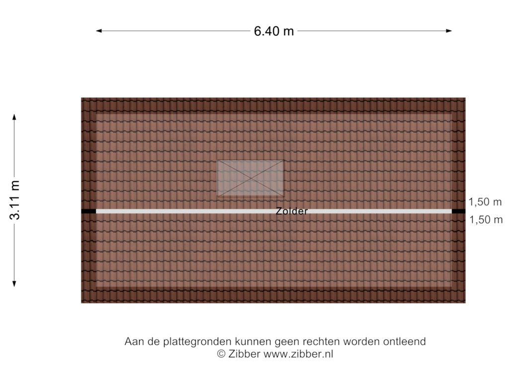 View floorplan of Zolder of Desiree Geeraertstraat 24