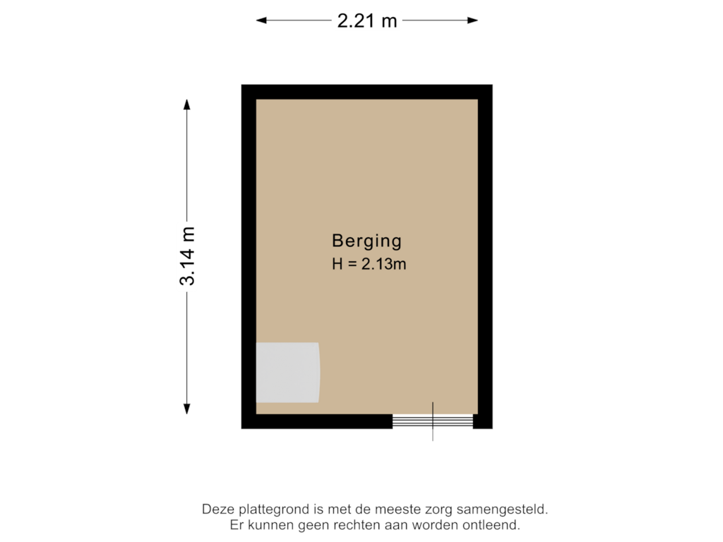 Bekijk plattegrond van Berging van Akkerwinde 17