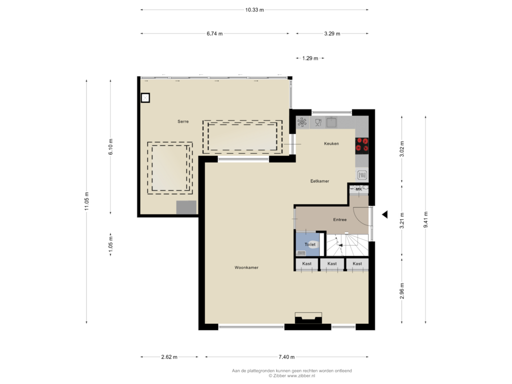 View floorplan of Begane Grond of Rembrandtstraat 30