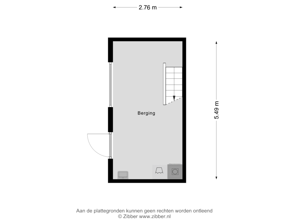 View floorplan of Berging of Rembrandtstraat 30