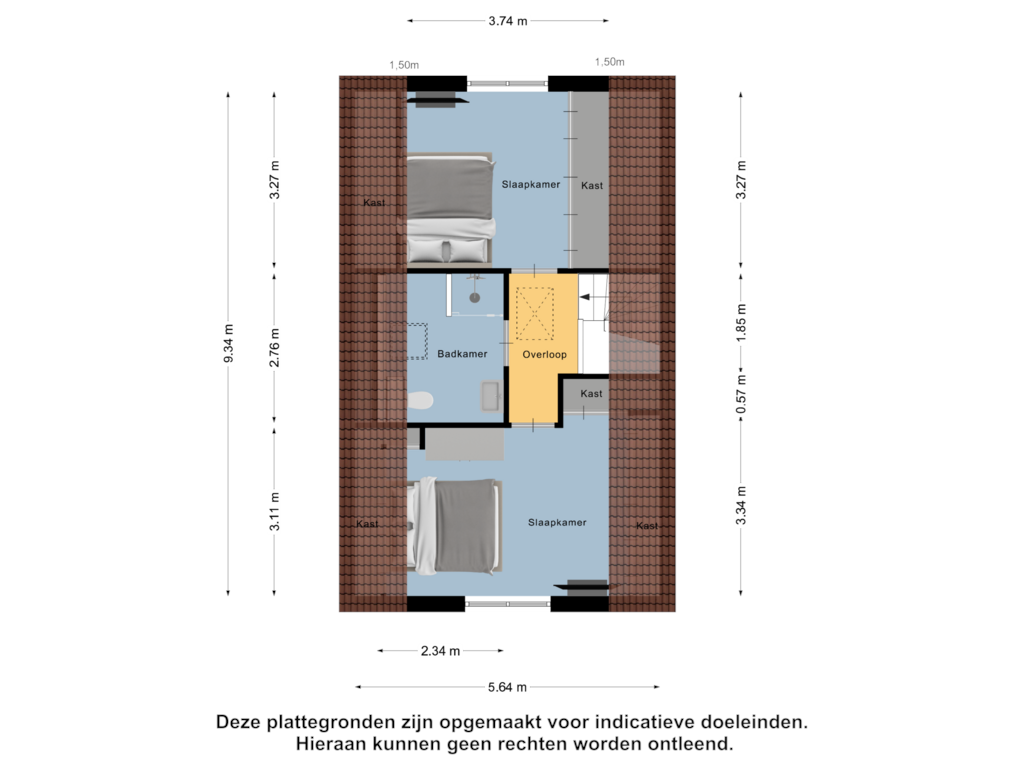 Bekijk plattegrond van Eerste Verdieping van Dijkweg 6