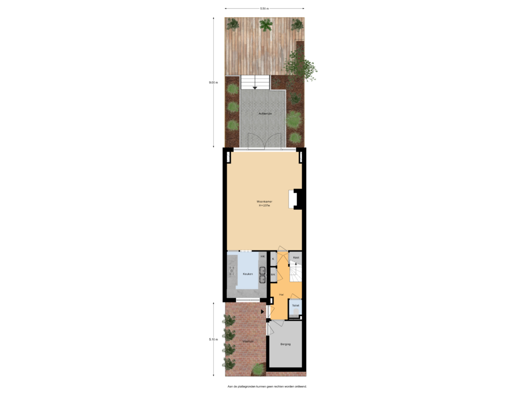 Bekijk plattegrond van Situatie van Zwanenkamp 783