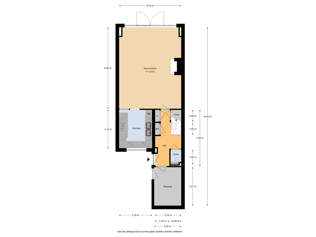 Bekijk plattegrond van Begane Grond van Zwanenkamp 783