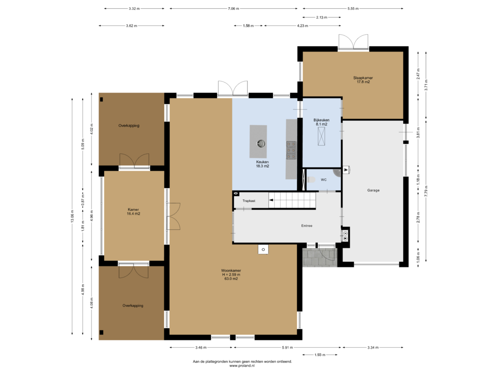 View floorplan of Begane Grond of It Sinderlân 31