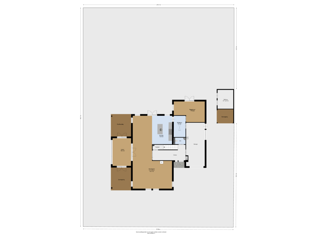 Bekijk plattegrond van Begane Grond Met Kavel van It Sinderlân 31