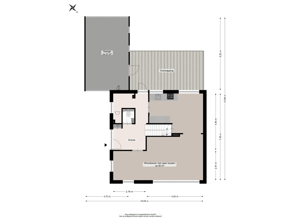 View floorplan of Begane grond of Ommelanderwijk 30