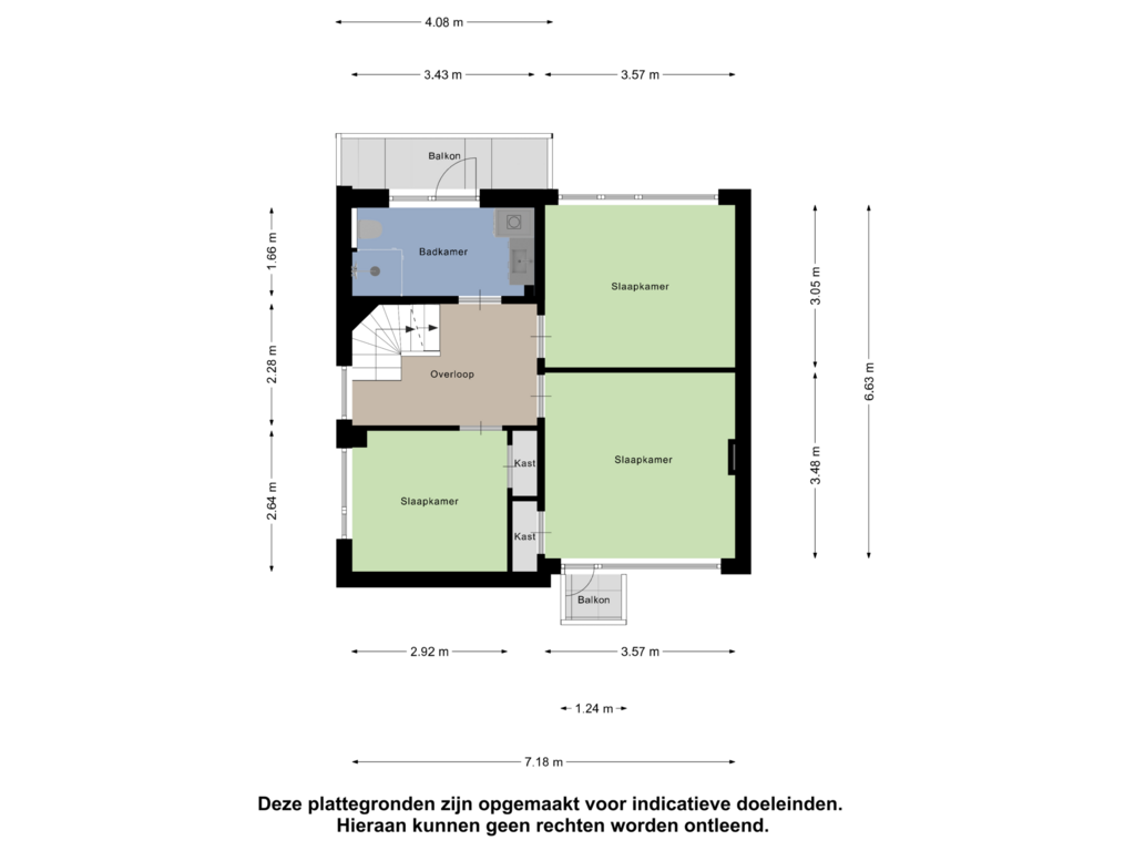 Bekijk plattegrond van Eerste Verdieping van Eize Bosstraat 12