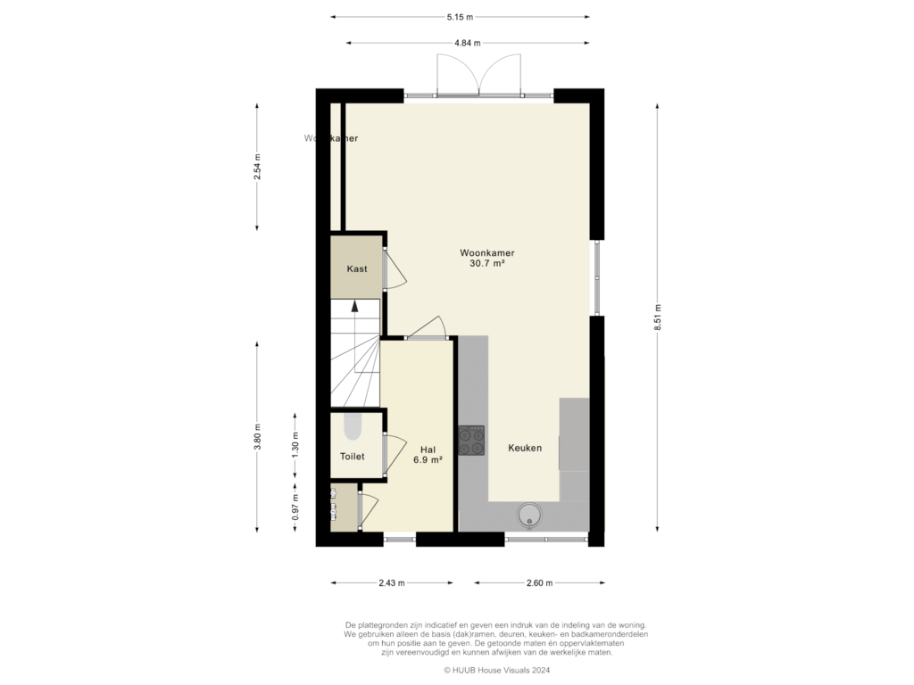 Bekijk plattegrond van Begane Grond van Laura Bassihof 16