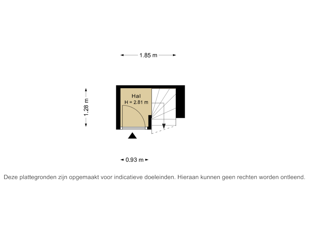 Bekijk plattegrond van benedenverdieping van Willem van Hillegaersbergstraat 131-D