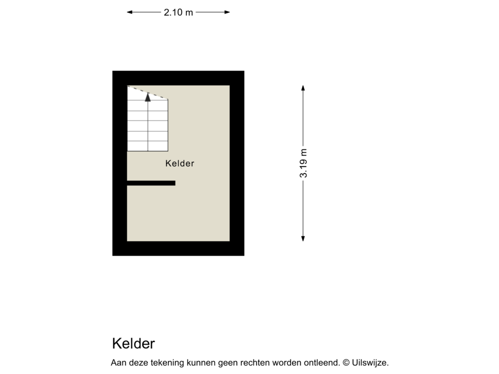 View floorplan of Kelder of Stationsstraat 18