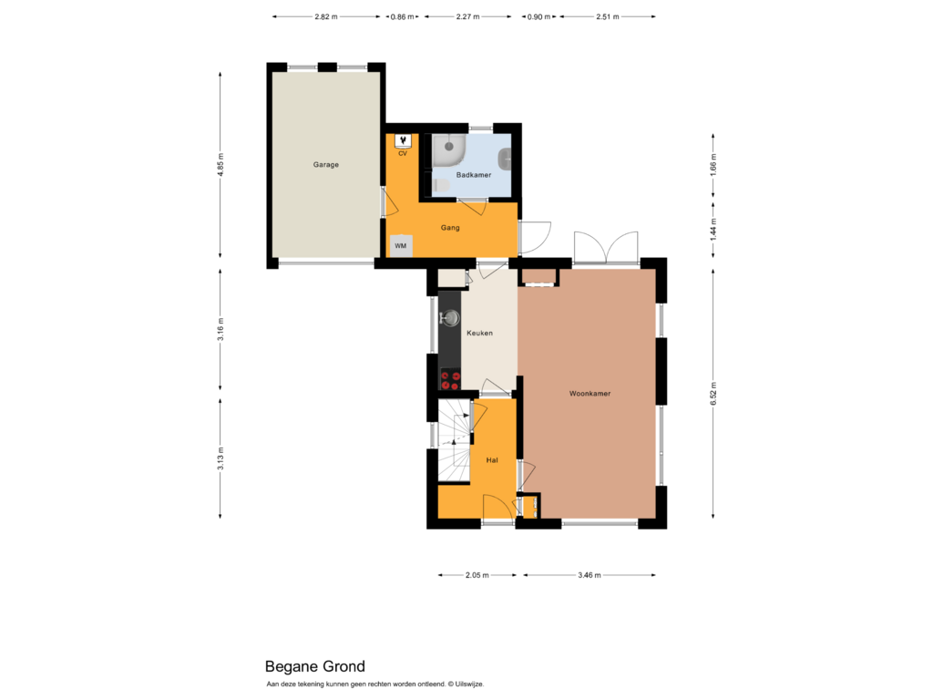 View floorplan of Begane Grond of Stationsstraat 18