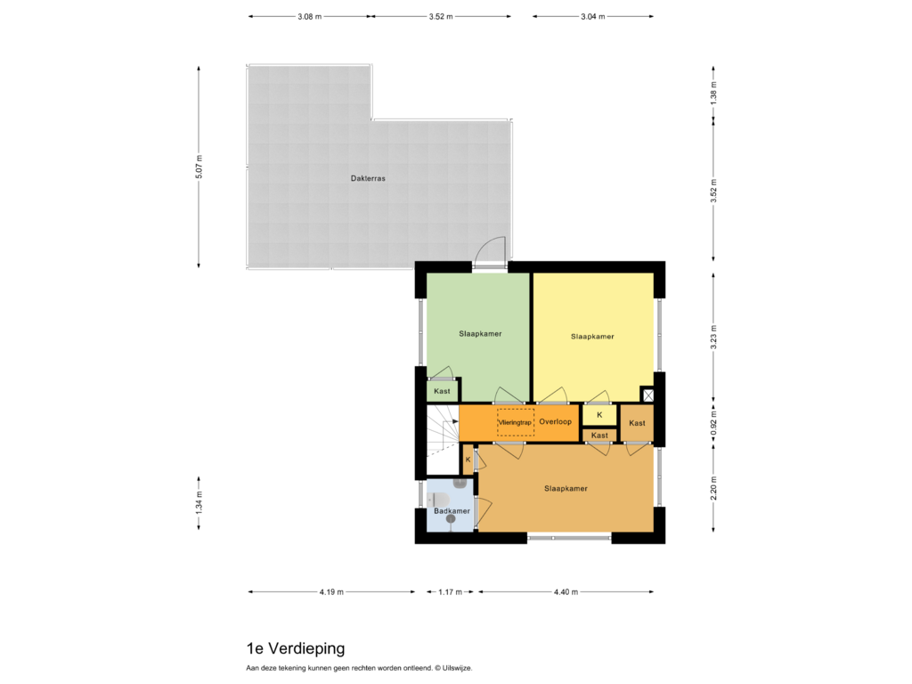 View floorplan of 1e Verdieping of Stationsstraat 18