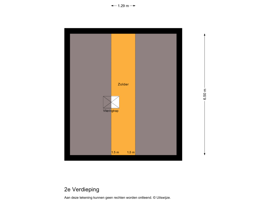 View floorplan of 2e Verdieping of Stationsstraat 18