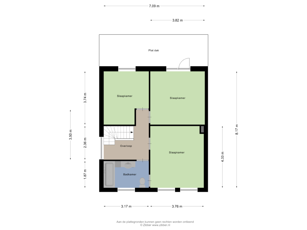 Bekijk plattegrond van Eerste Verdipeing van Cor van der Bokstraat 24