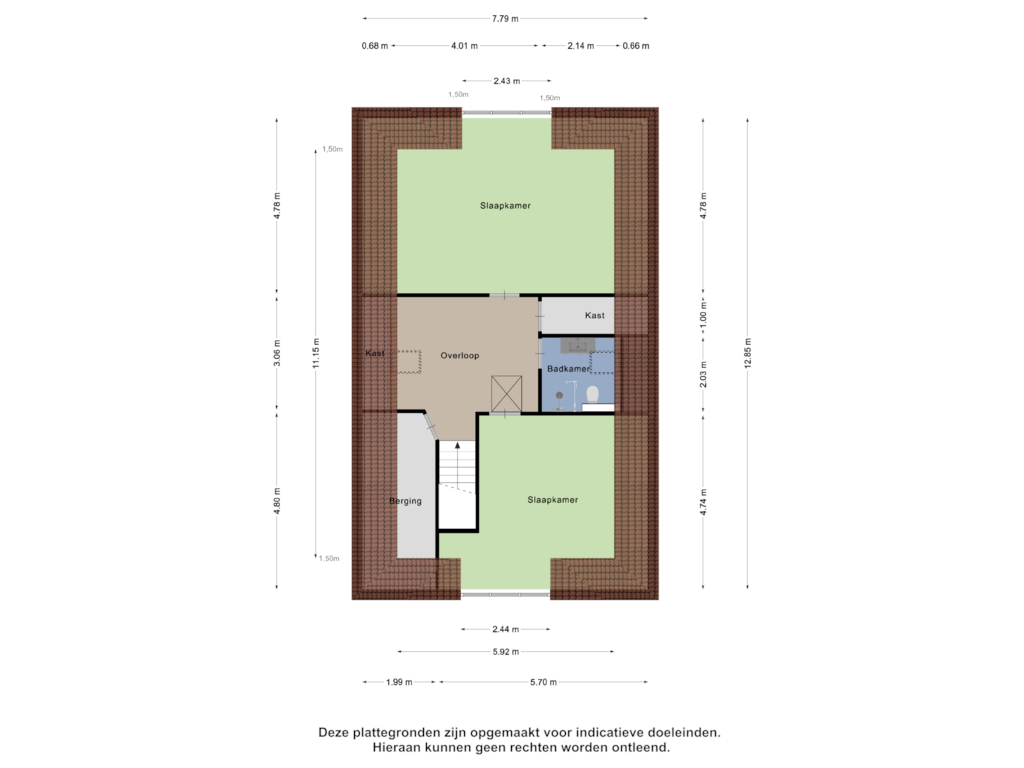 Bekijk plattegrond van Eerste verdieping van Livius 2