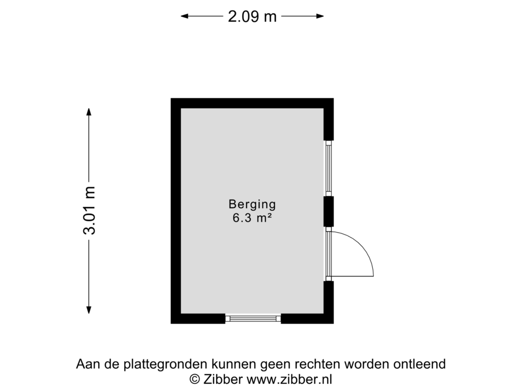 Bekijk plattegrond van Berging van Postgang 2