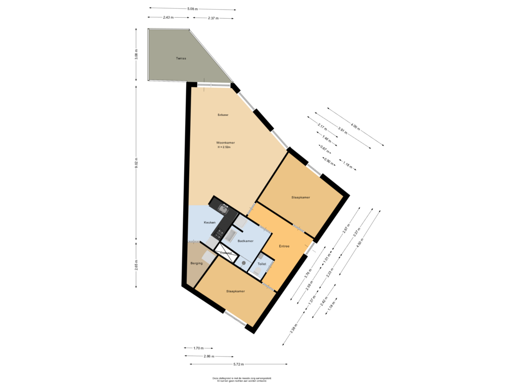 Bekijk plattegrond van Appartement van Moerven 1