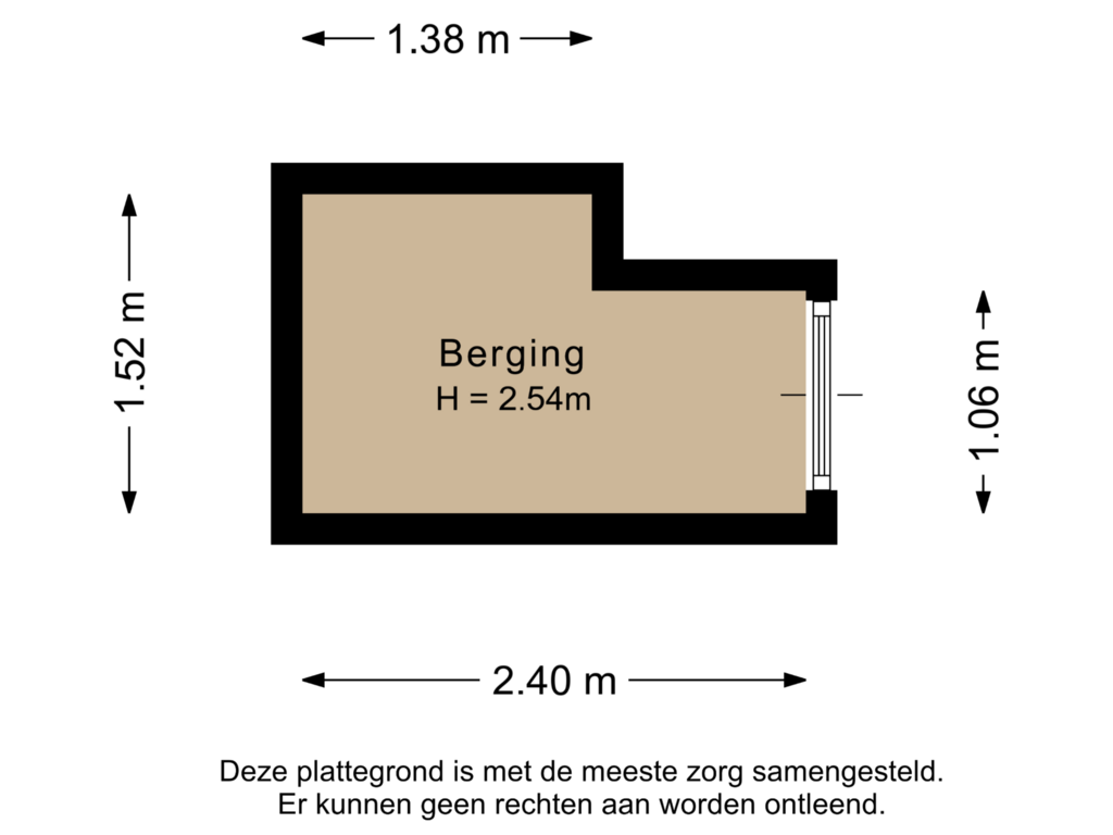 Bekijk plattegrond van Berging van Moerven 1