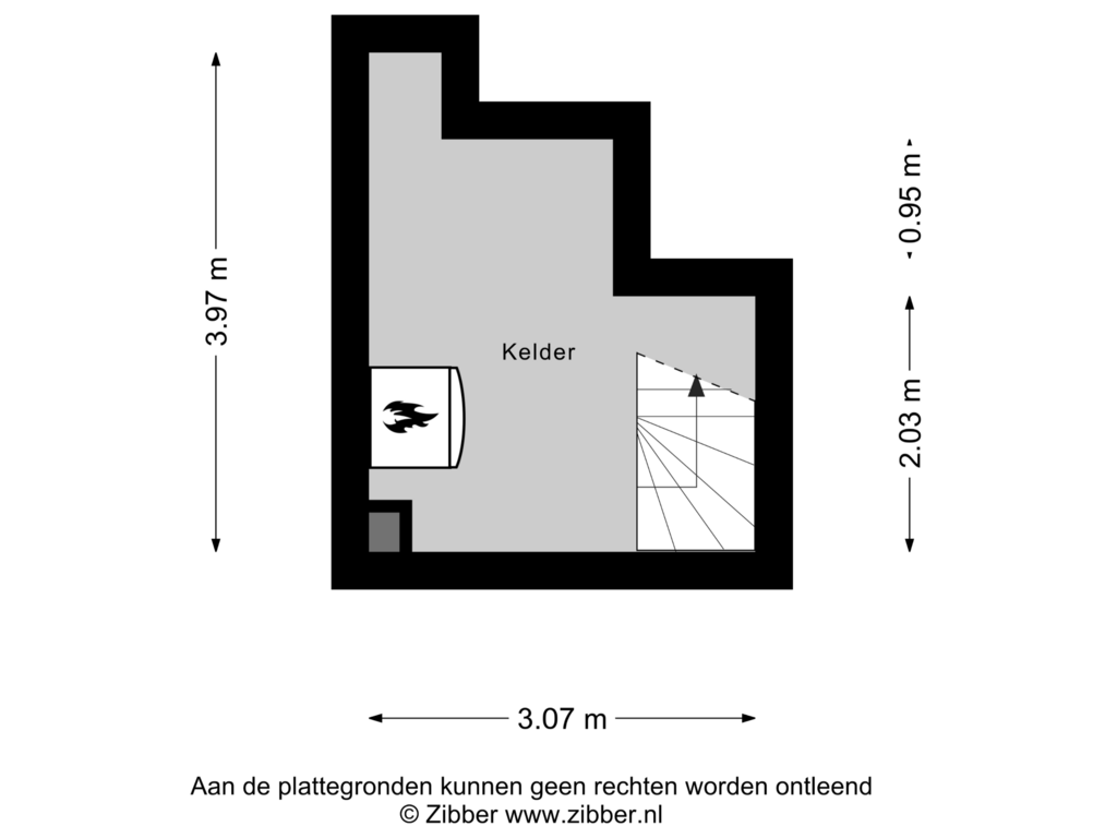 View floorplan of Kelder of Zutphenseweg 74