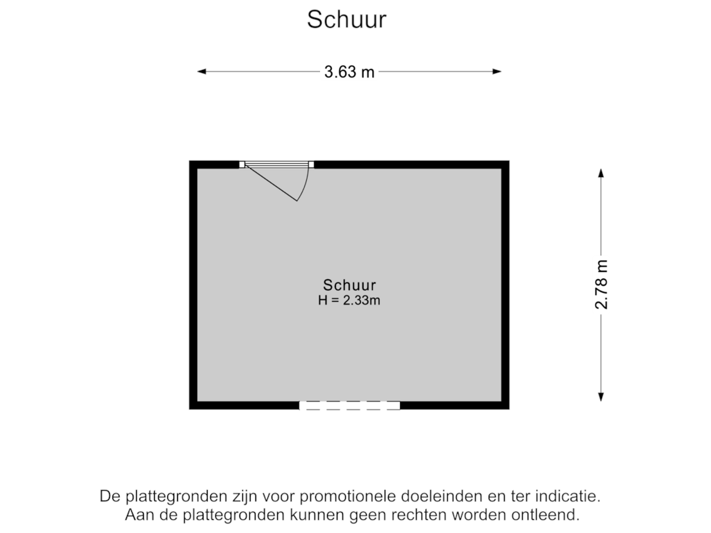 Bekijk plattegrond van Schuur van Hertog Johannstraat 19