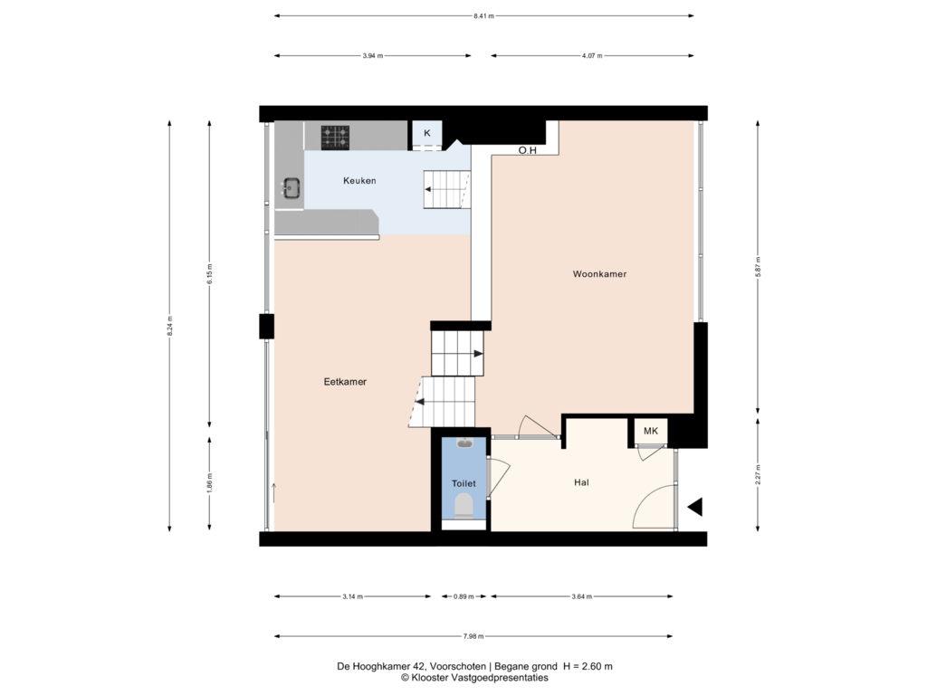 Bekijk plattegrond van Begane grond van De Hooghkamer 42