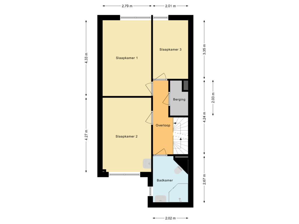 Bekijk plattegrond van Eerste verdieping van Koraal 40