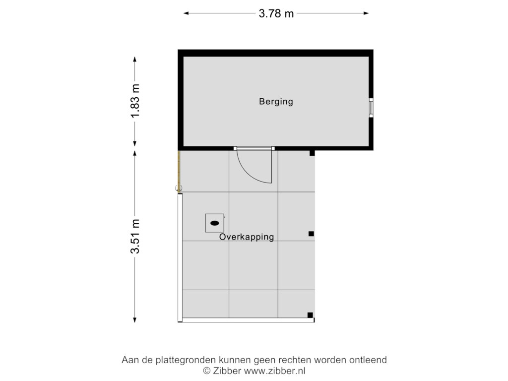 Bekijk plattegrond van Berging van Het Wedde 80