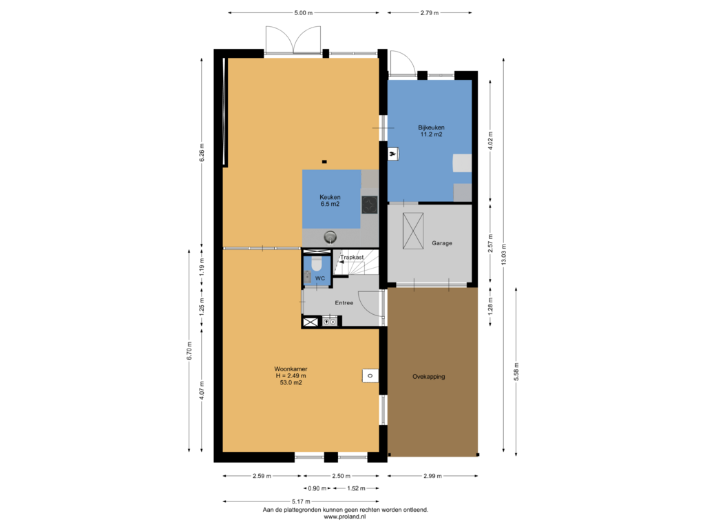 View floorplan of Begane Grond of Aak 13